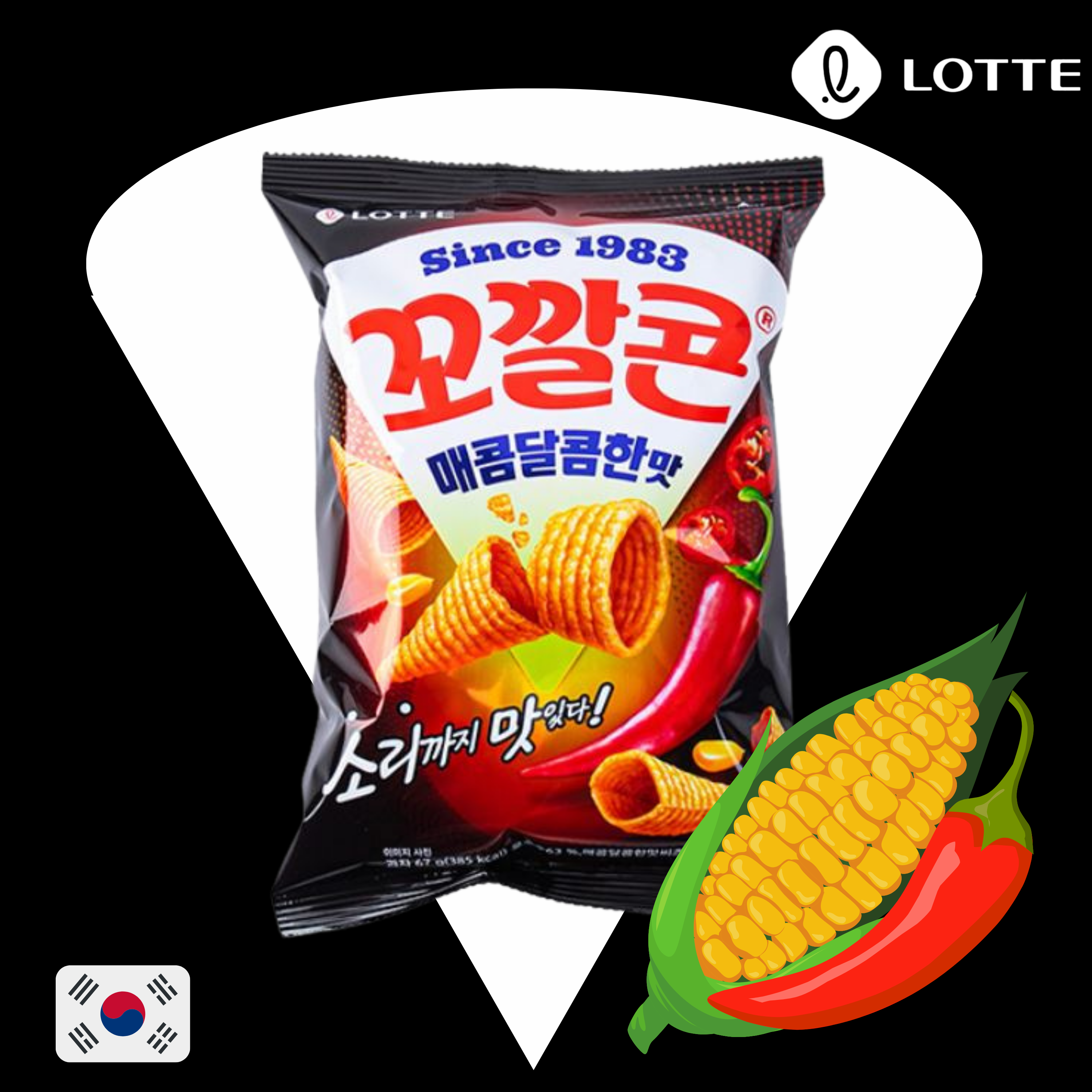 Cone corn- Spicy and Sweet flavor 67g